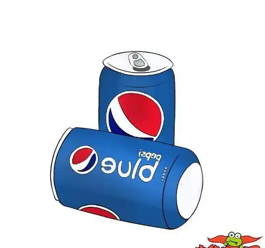 百事可乐和可口可乐简笔画