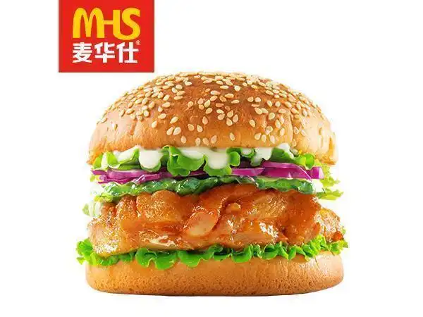 奥尔良烤腿堡图片