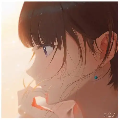 女子侧脸插画特辑