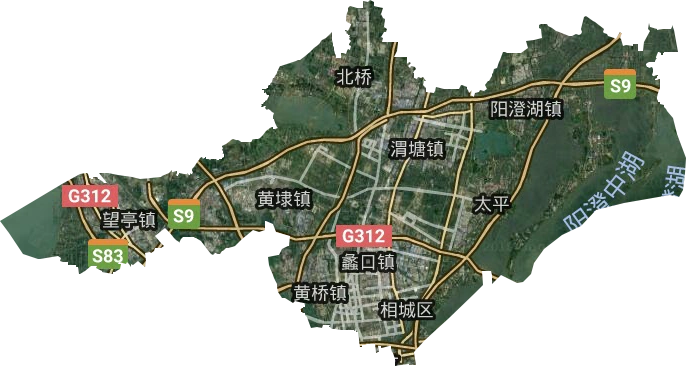 相城区高清卫星地图