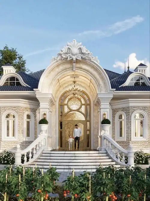 带你看100个法式庭院🏡大拱形别墅入户