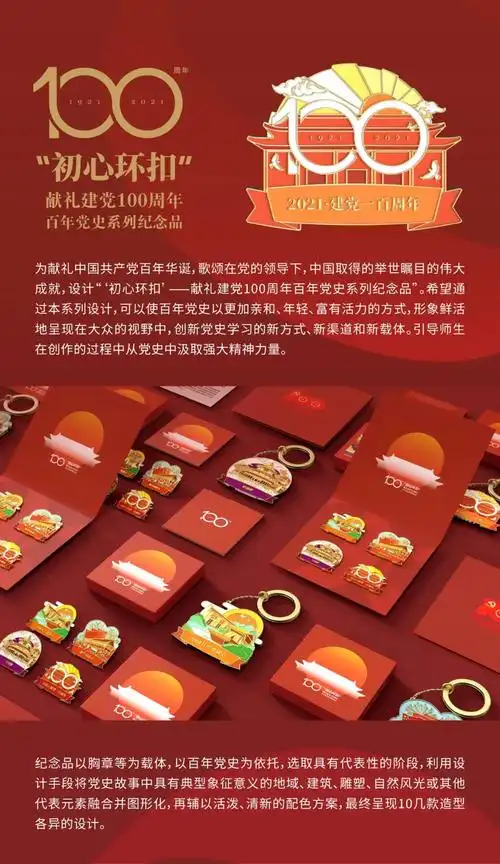 红色印记山东工艺美术学院喜迎建党百年华诞主题创作