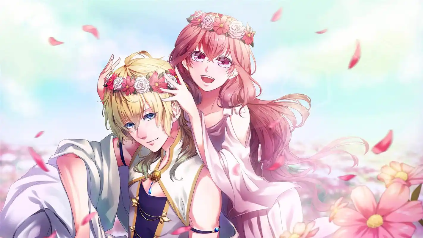 二次元卡通情侣高清桌面壁纸