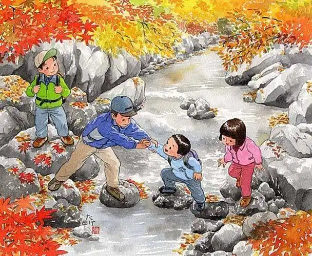 美好的童年时光插画师画的全是我们记忆中的童年画面十分温馨