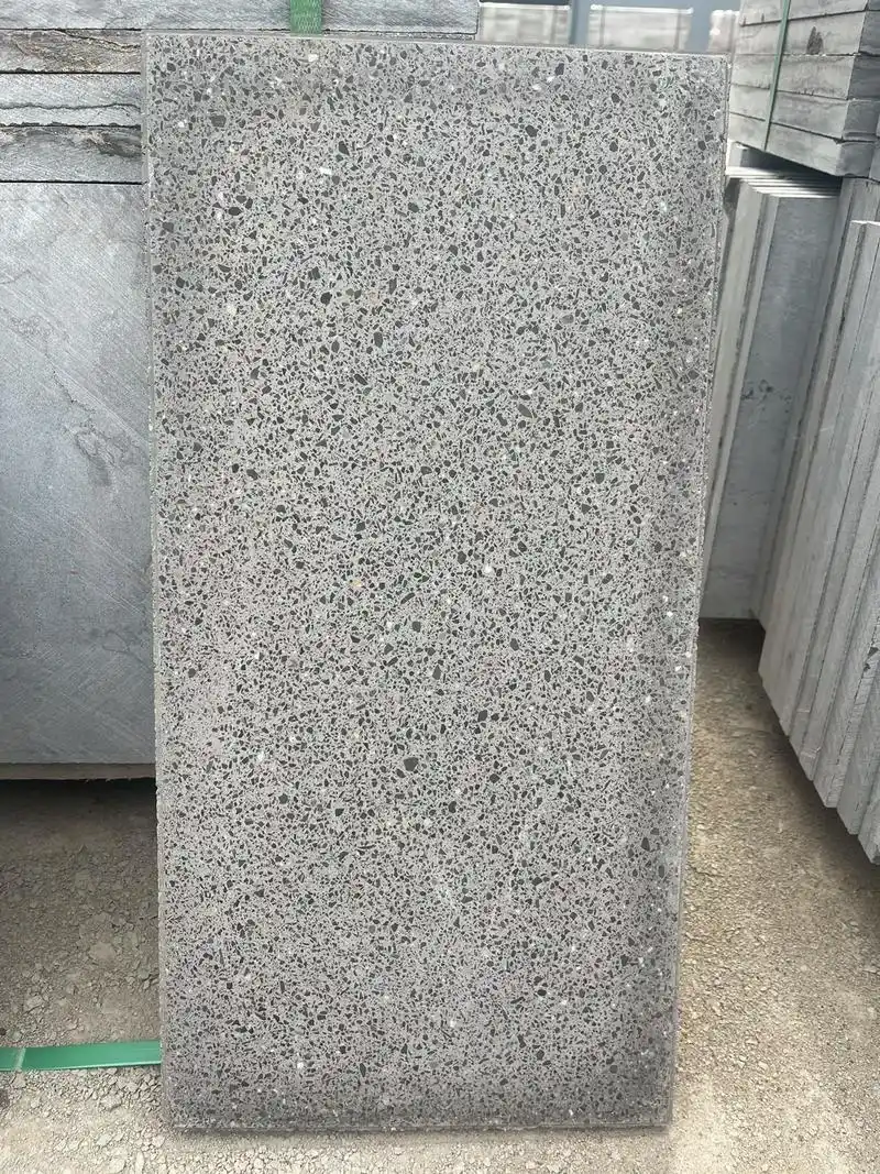 水磨石地砖,门台石,陶砖等#地铺石 #庭院铺地石材 #农村自 - 抖音