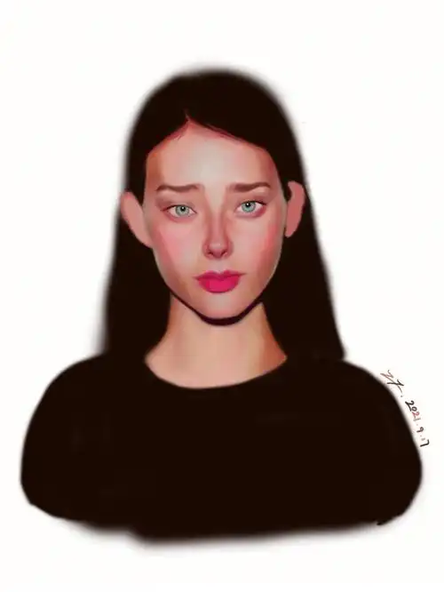 手绘板已经荒废一年多了,想着破破荒,还没画完压感笔被我摔坏了呜呜呜