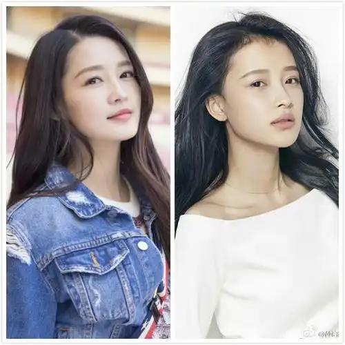 孙怡和李沁最近因为撞脸也是频频热搜,同样拥有精致的脸庞,小巧的鼻子