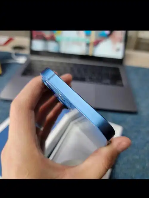 13/128g 蓝色演示机  国行全原  功能全好  充10次电成色亮