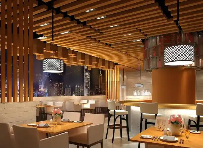 简约西式餐厅设计装修效果图