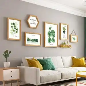 北欧风格客厅沙发背景墙装饰画餐厅墙面挂饰组合挂画壁画民宿墙画