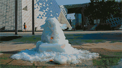 雪停后第二天就开始融化了可终究是在南方俘获了无数人的心~尤其是