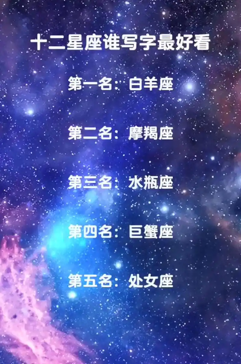 12星座谁写字最好看#12星座# #十二星座# #星座碎碎念