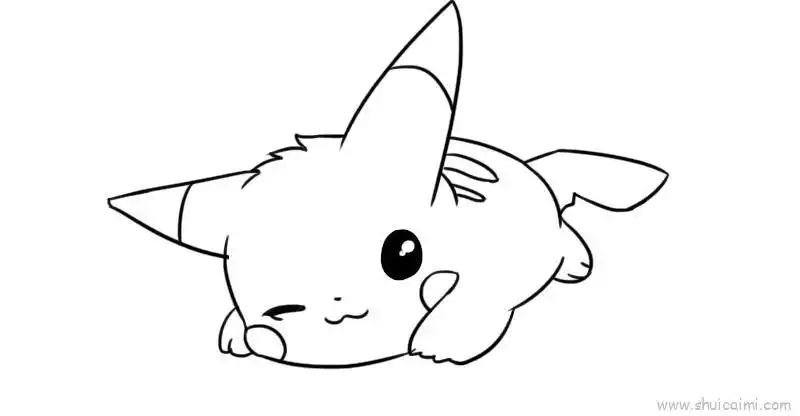 皮卡丘最萌儿童画怎么画 皮卡丘最萌简笔画简单