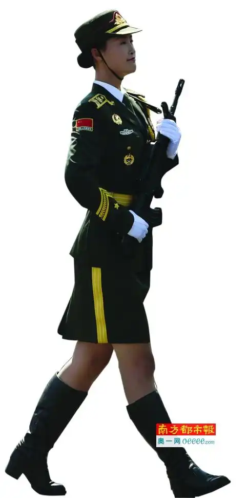 抗战胜利日阅兵,三军女仪仗队员英姿.