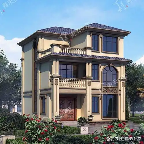 面宽9米三层两开间小户型别墅图纸推荐,功能齐全合理,6房3厅5卫