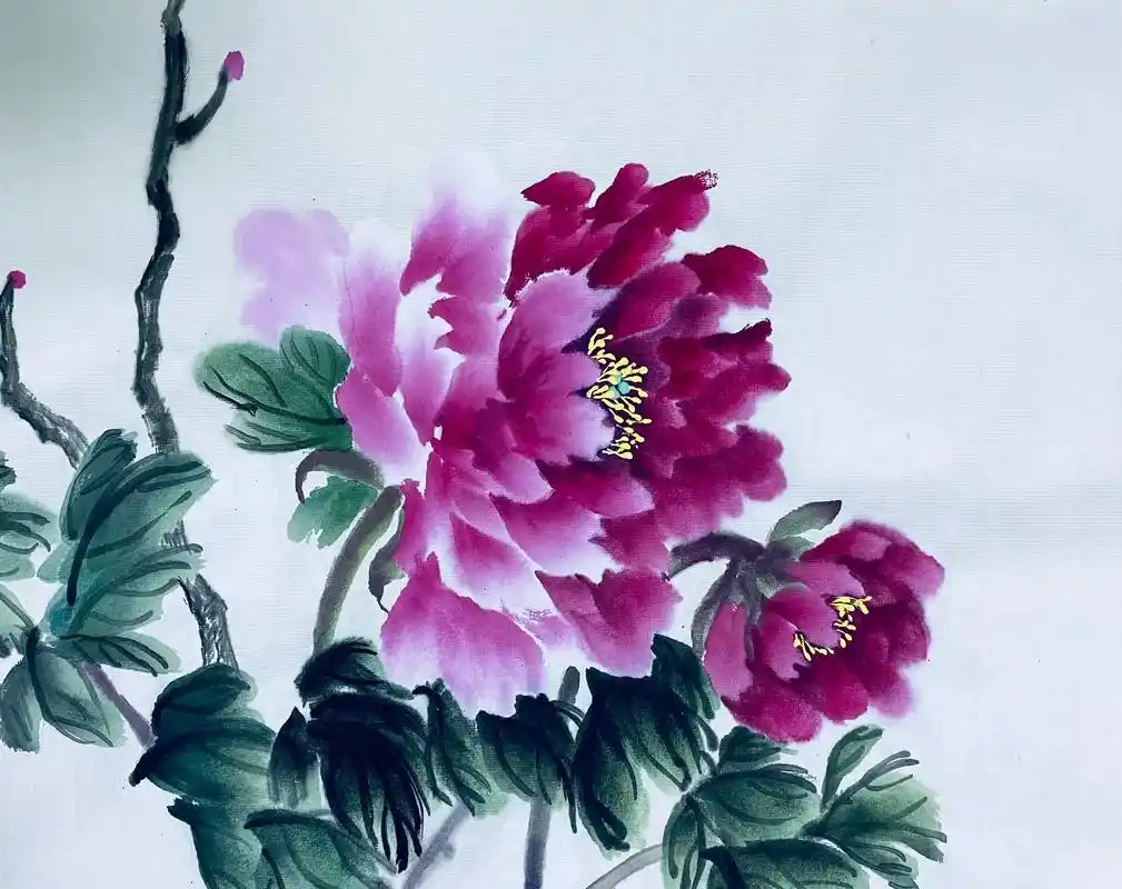 练笔.#国画写意牡丹 #一起学画画 #国色天香牡丹花 #记录 - 抖音