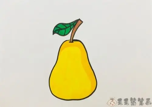 水果梨子简笔画画法步骤