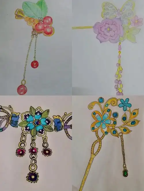 古风头饰古风头饰系列练习