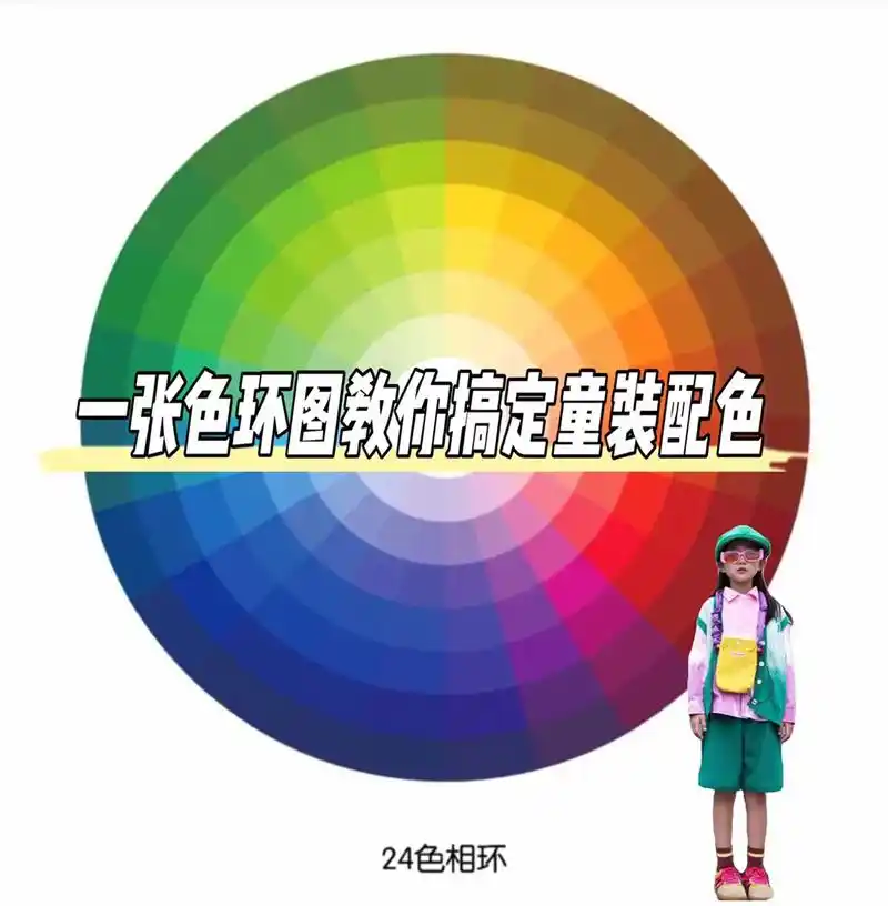 玩转童装色彩搭配,一张色环图教你搞定配色.