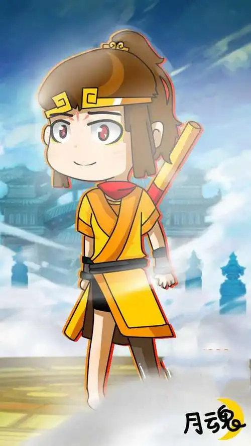 上古天帝篇绘画娘化悟空