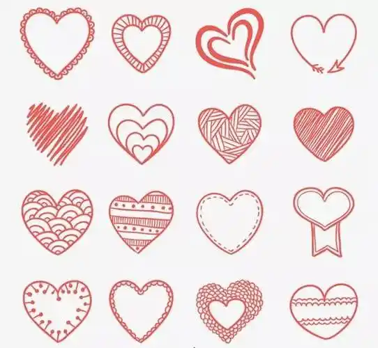 简笔画大全心形图片大全,内容有简笔画心形图图片,爱心简笔画大全心形