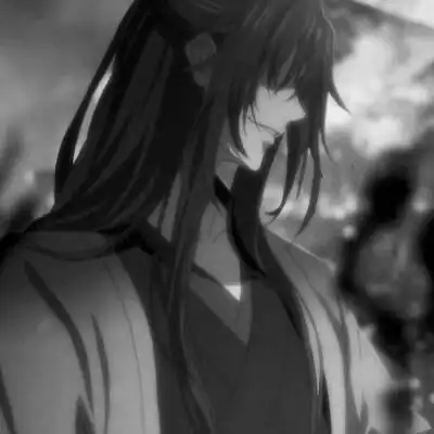 黑白背景图魔道祖师