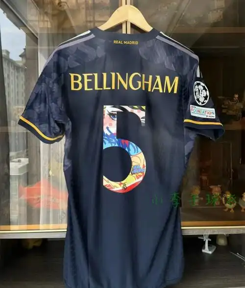 正品皇马球衣5号贝林厄姆2324客场球员版莫德里奇巴尔韦德足球服