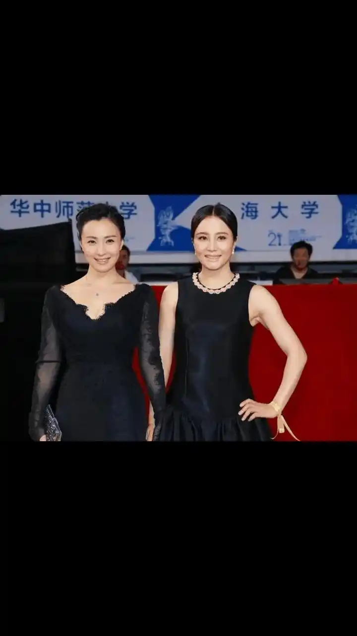 gif创作人# 大陶红和小陶虹罕见同框走红毯!