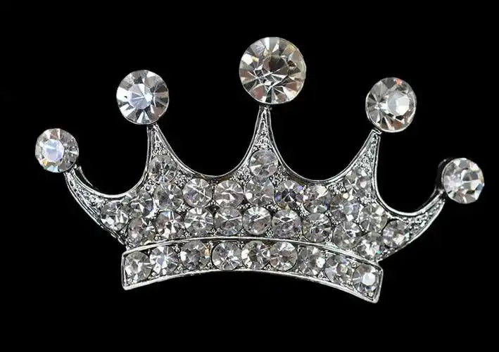 高档合金皇冠胸针胸花满钻胸针厂家直销饰品批发欢迎来样订购