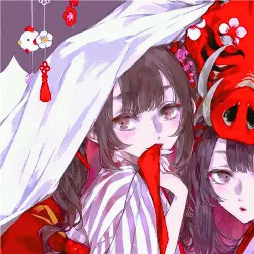 二人闺蜜头像动漫