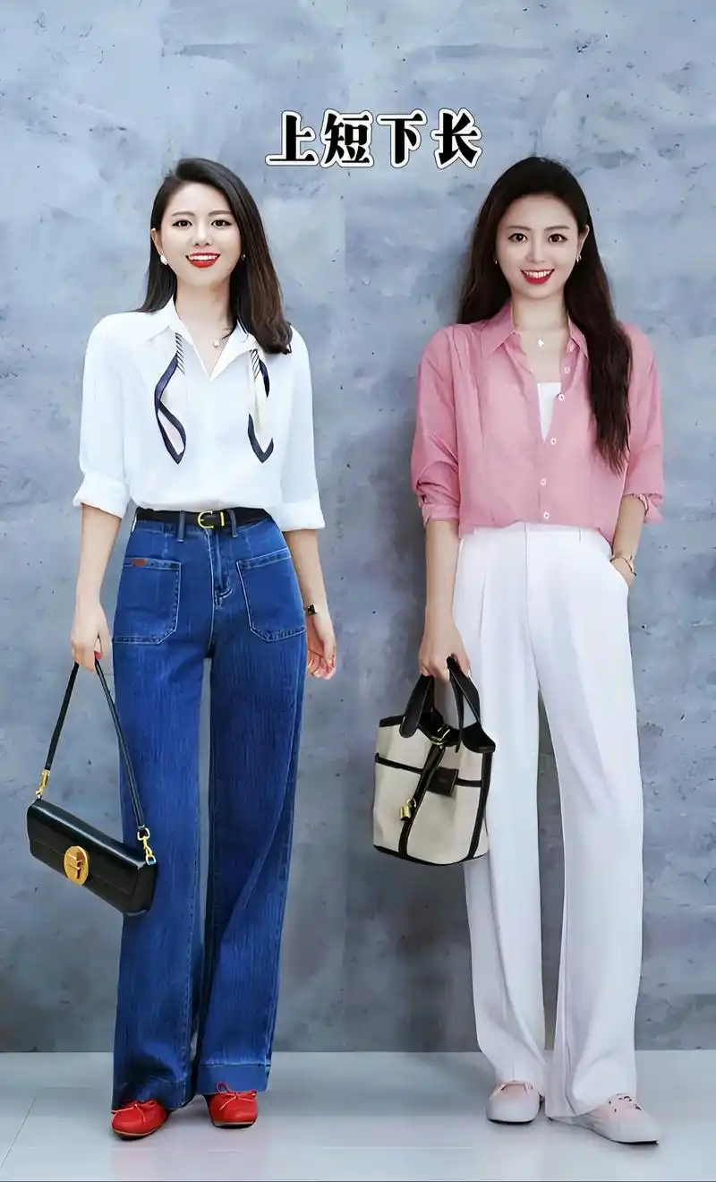 每天不同样的穿搭,上短下长,气质时尚,女孩子都学起来! #穿
