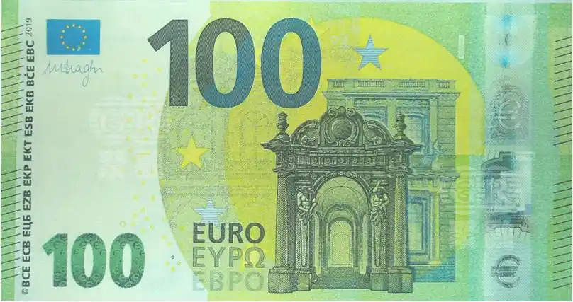 下面我们给大家介绍一下新版"欧罗巴"系列100欧元假钞的具体情况以及