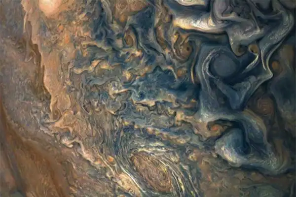 朱诺号拍摄木星表面场面壮丽让人印象深刻