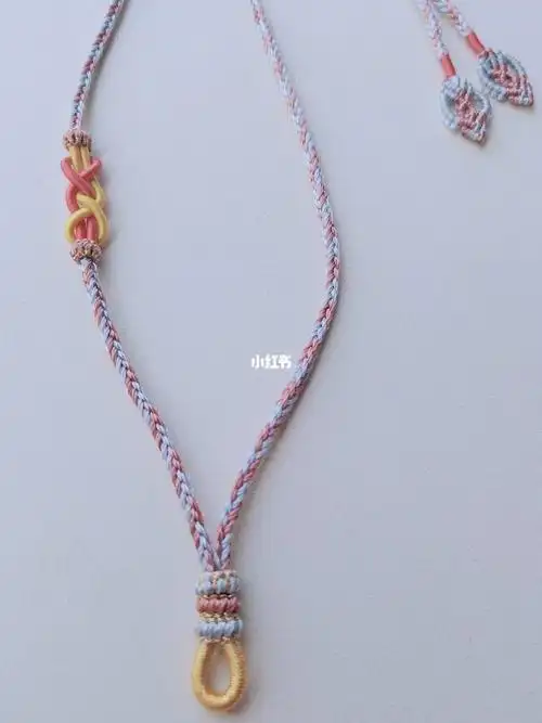 客订八股辫项链绳手工编织项链吊坠女士如意