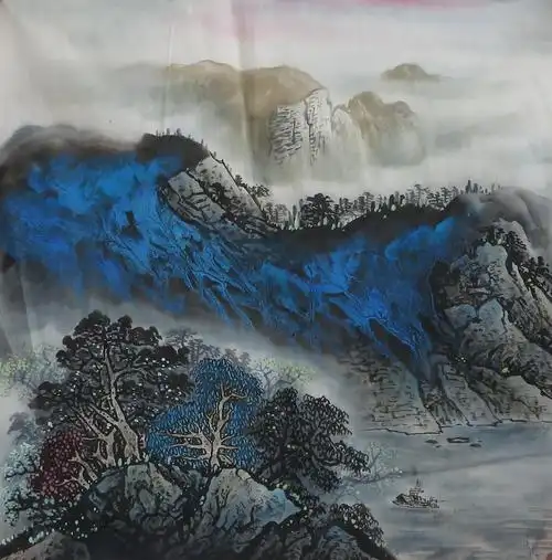 水墨写意装饰客厅斗方四尺字画特价山水泼墨国画