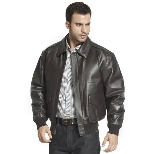 luxury lane真皮皮衣男士二战美国空军a2飞行夹克 mt加长码(4天左右