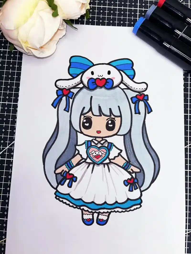 迷你世界玉桂狗妮姆,一起来画漂亮的女孩小公主吧!