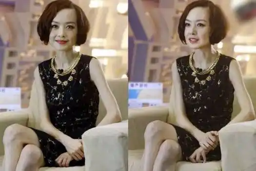 53岁陈鲁豫近照曝光,瘦成排骨胸小鸟腿,称吃主食米饭按粒吃_身材_照片