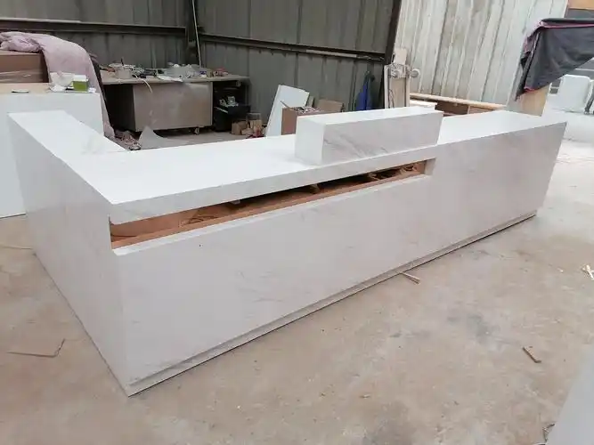 定制奶茶茶店收银台大理石西餐前台小吃吧台定做前台