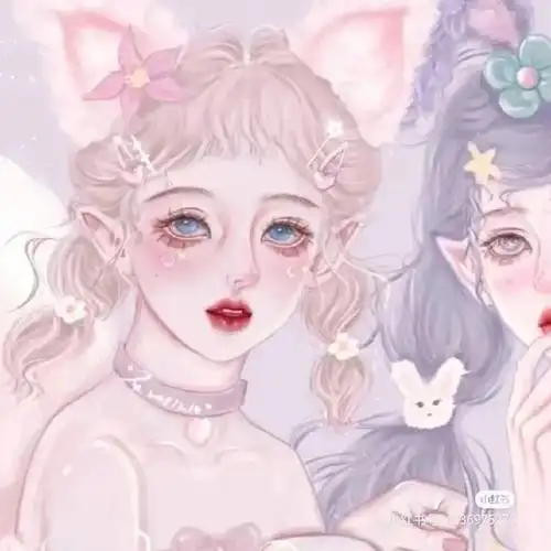 迪士尼乐园二人闺蜜头像