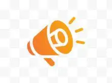 卡通橘色小喇叭