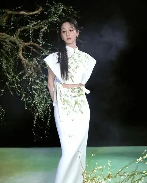 杨紫养元青品牌代言人##杨紫古韵旗袍##杨紫提醒主持人牙齿上有口红