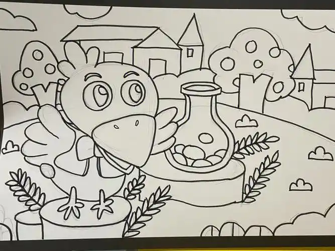 动物主题儿童画