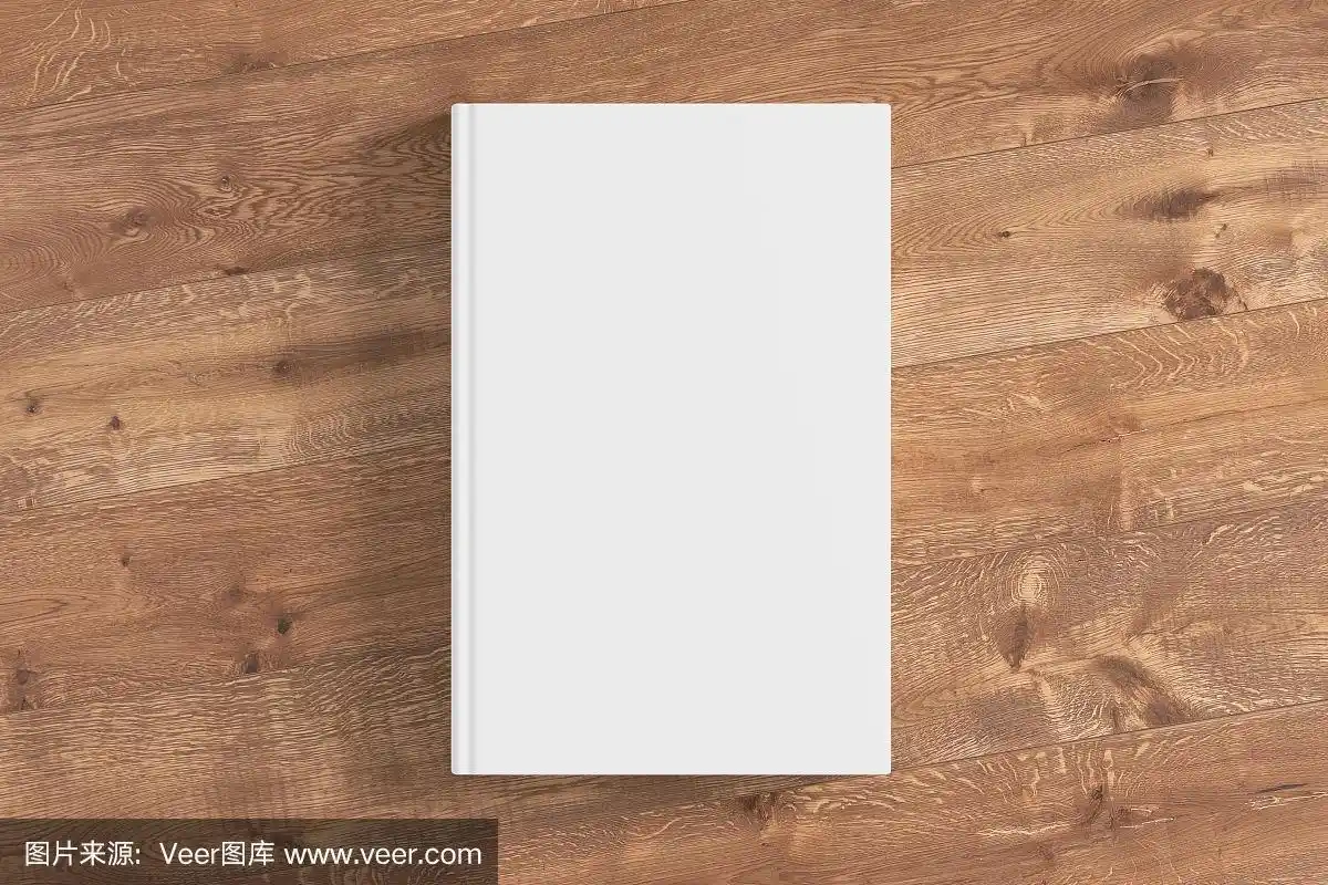 空白书封面孤立的背景