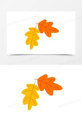 卡通手绘秋天落叶枫叶免抠素材