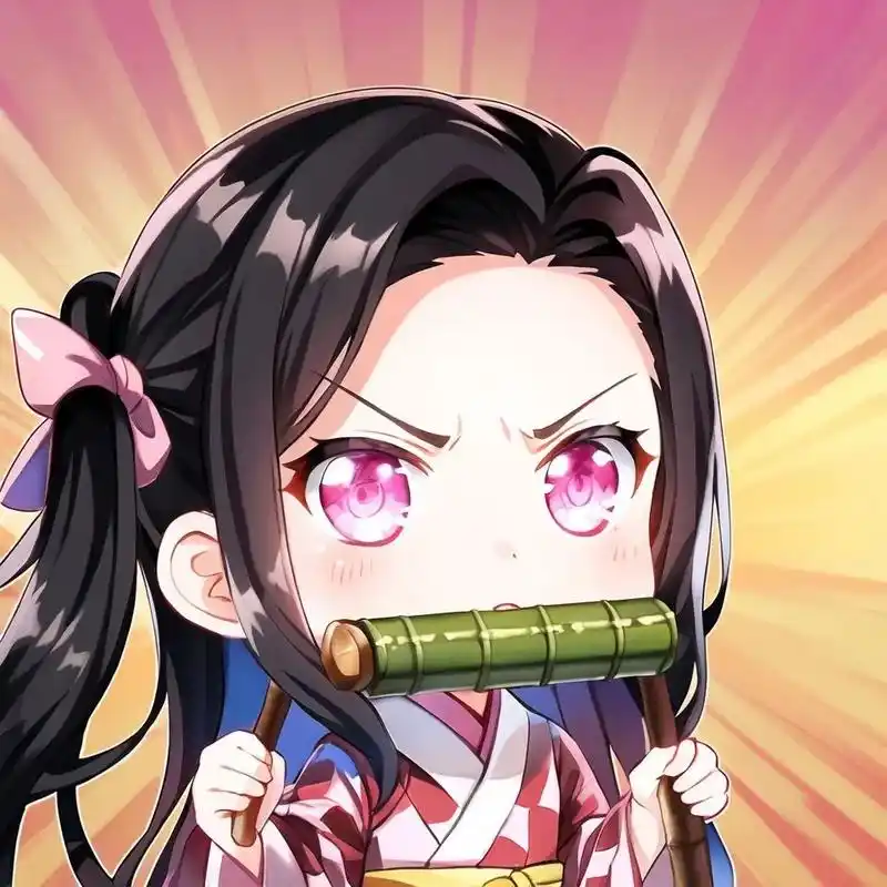 鬼灭之刃q版表情包头像灶门祢豆子