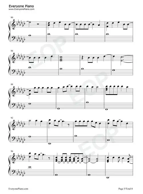 gone-rosé-blackpink五线谱预览5