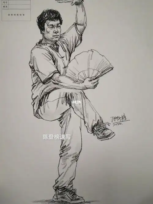 希望我老了还可以那么优雅的活着#美术生  #艺术生  #广场舞  #速写