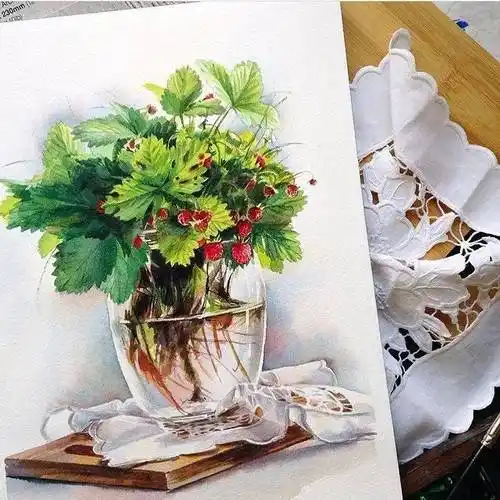 水彩花卉美得心花怒放!