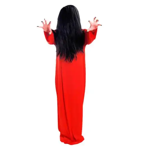 万圣节服装大人白色红色恐怖吓人cosplay子女死神服饰